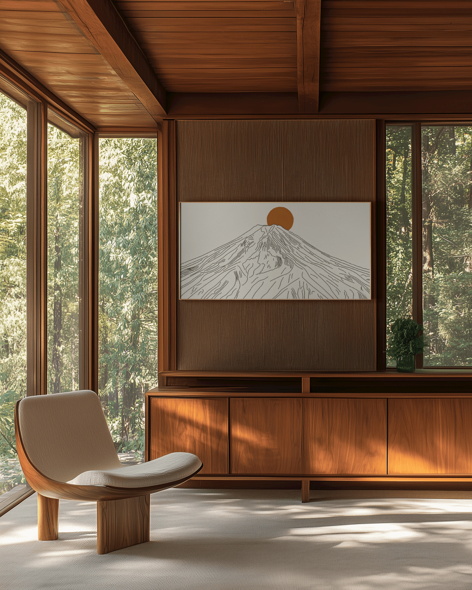 Japandi Poster – Berg Fuji
