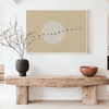 Japandi Poster Linnen Look - Zon & Vogels