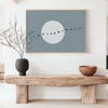 Japandi Poster Linnen Look - Zon & Vogels
