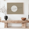 Japandi Poster Linnen Look - Zon & Vogels