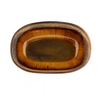 Keramiek Ovale Kom Amber - Set van 4