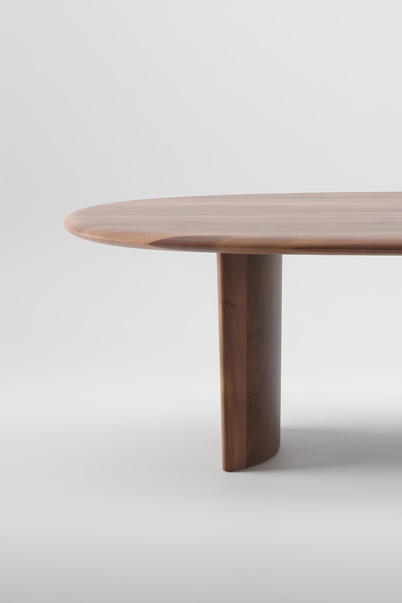 Ovale Eettafel van Massief Hout - Monument