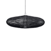 Ovale Rotan Hanglamp Zwart 150 cm | Boho Chic Stijl