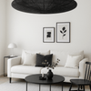 Ovale Rotan Hanglamp Zwart 150 cm | Boho Chic Stijl