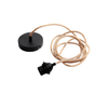 Plafondlamp met Fitting – Jute – Naturel Zwart