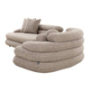 Japandi Bank Taupe Bruin - 6 - zits - Bouclé