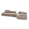 Japandi Bank Taupe Bruin - 6 - zits - Bouclé