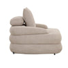 Japandi Loungestoel Beige - Bouclé stof