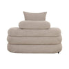 Japandi Loungestoel Beige - Bouclé stof