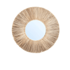 Ronde Boho Spiegel Wanddecoratie – Handgeweven Zeegras & Rotan