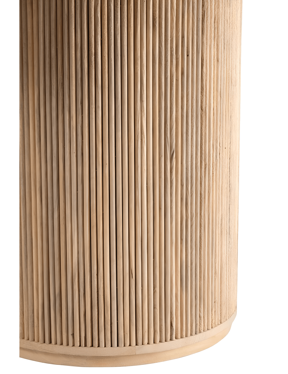 Ronde Eettafel Mangohout Naturel Ø120cm
