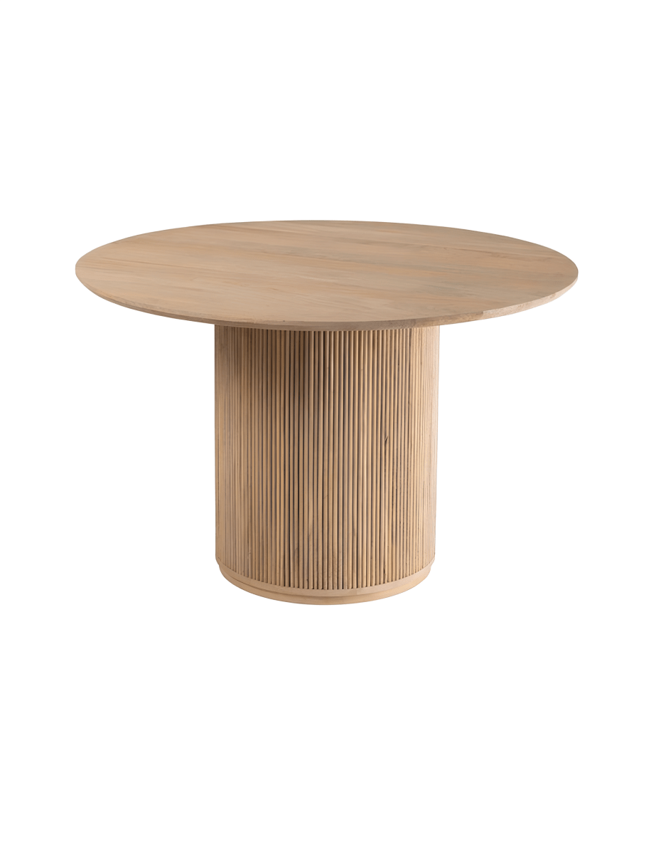 Ronde Eettafel Mangohout Naturel Ø120cm