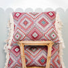 Roze Boho Sierkussen met Franjes