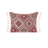 Roze Boho Sierkussen met Franjes