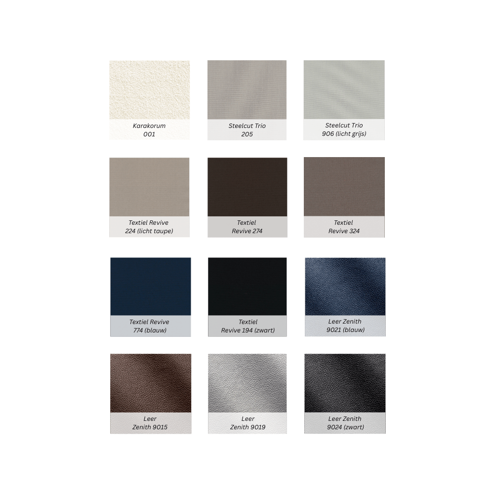 Design Eetkamerstoel – Massief Hout & Stof/Leer - Mela