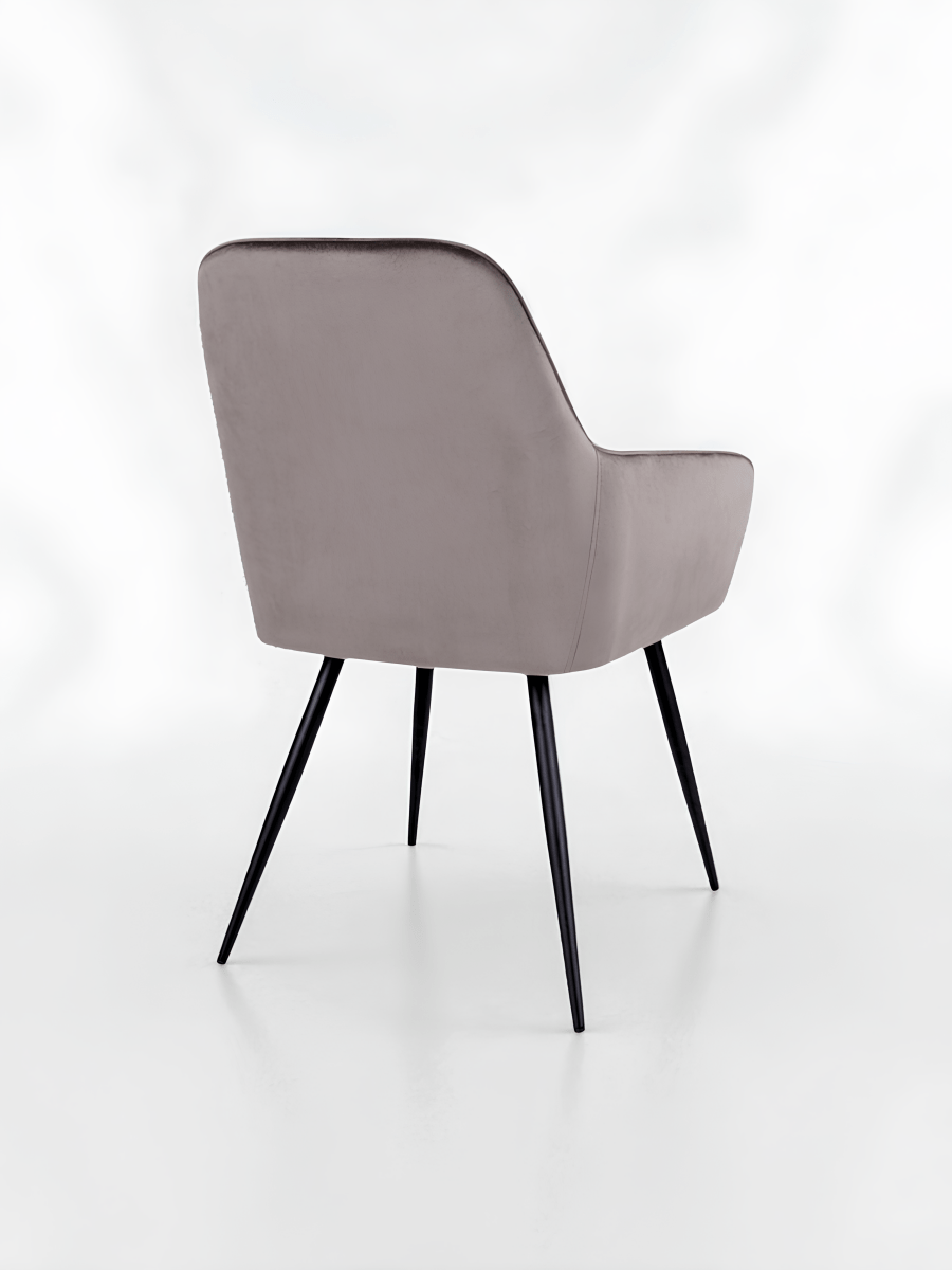 Eetkamerstoel Taupe Bruin Fluweel - Set van 2